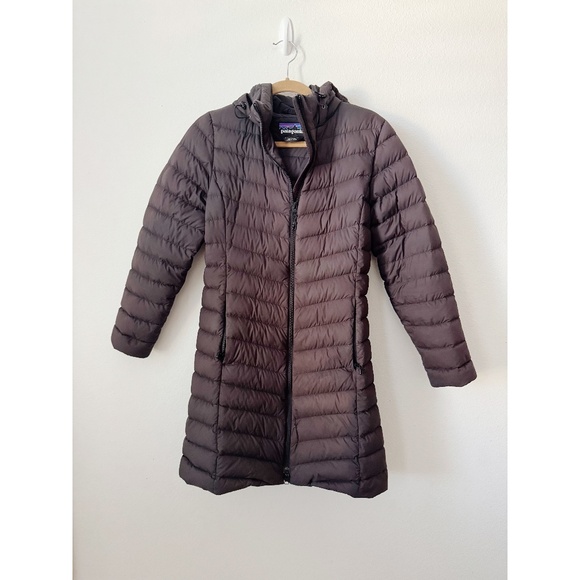 Patagonia Silent Down Parka Puffer Jacket Brown S - Picture 2 of 9
